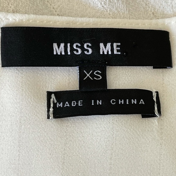 Miss Me Embroidered Chiffon Blouse. Size XS - Picture 9 of 13